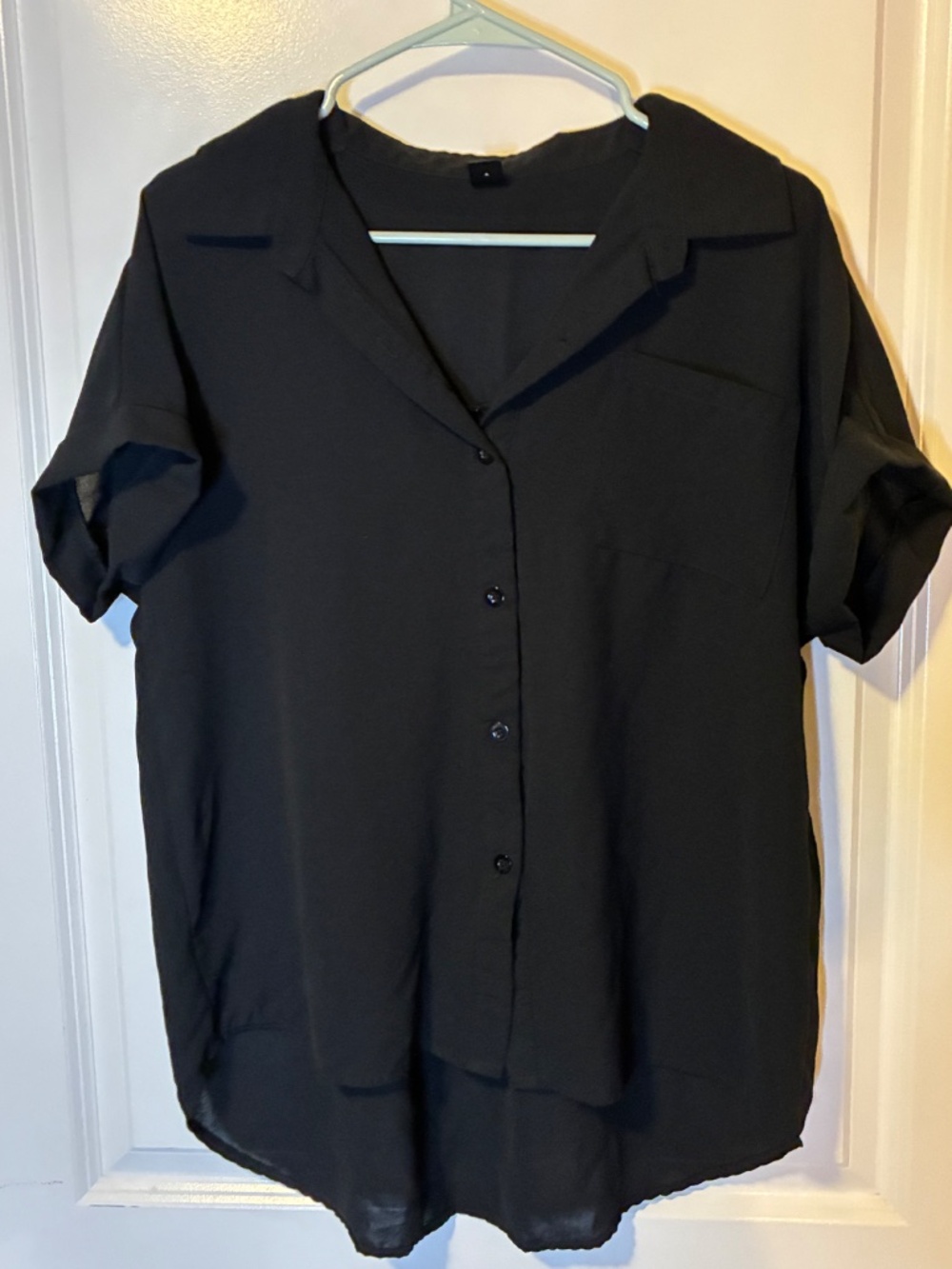 Black Button Down Blouse